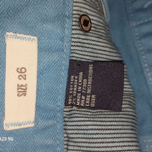 Madewell Blue Cutoff Denim Shorts Size 26. - Picture 4 of 5